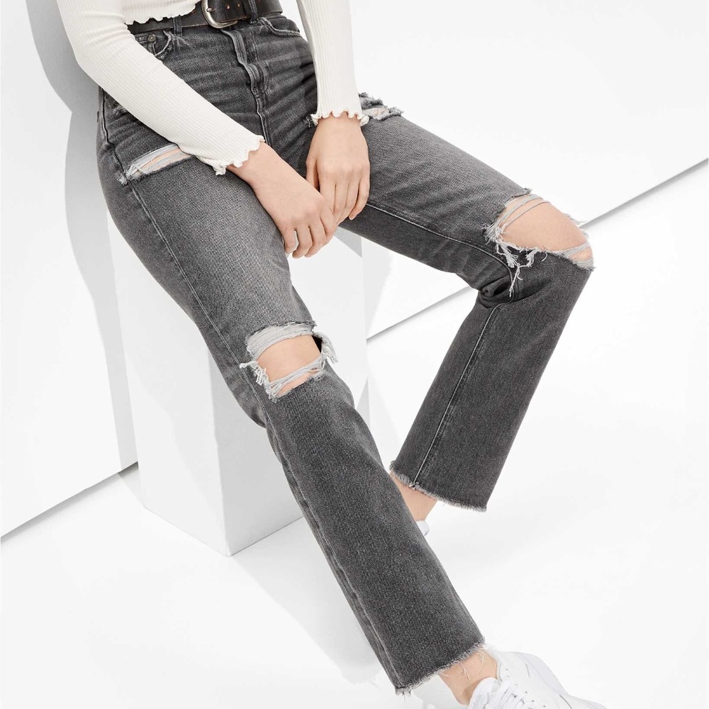 AE Ripped Highest Waist '90s Boyfriend Jean
